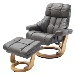 Wohnen Sessel<Relaxsessel Normandie mit Hocker (zweiteilig)