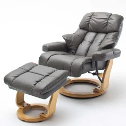 Wohnen Sessel<Relaxsessel Normandie mit Hocker (zweiteilig)
