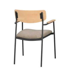 Wohnen Stühle<Retro Armlehnenstühle mit Polstersitz - Neago (2er Set)