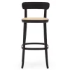 Wohnen Hocker<Retro Barstuhl mit Wiener Geflecht Sitz - Pulany (2er Set)