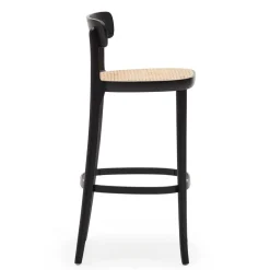 Wohnen Hocker<Retro Barstuhl mit Wiener Geflecht Sitz - Pulany (2er Set)
