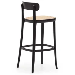 Wohnen Hocker<Retro Barstuhl mit Wiener Geflecht Sitz - Pulany (2er Set)