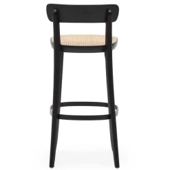 Wohnen Hocker<Retro Barstuhl mit Wiener Geflecht Sitz - Pulany (2er Set)