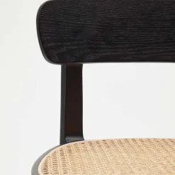 Wohnen Hocker<Retro Barstuhl mit Wiener Geflecht Sitz - Pulany (2er Set)