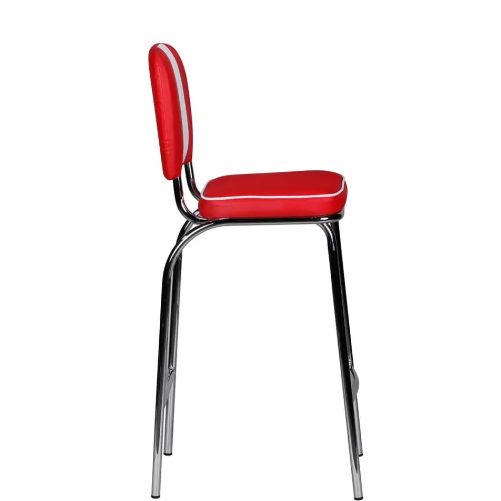 Wohnen Hocker<Retro Barstuhl Reflecta in Rot und Weiß