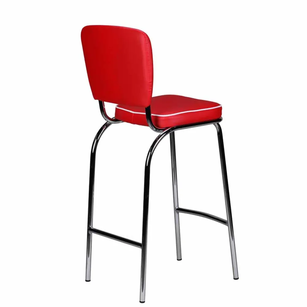 Wohnen Hocker<Retro Barstuhl Reflecta in Rot und Weiß
