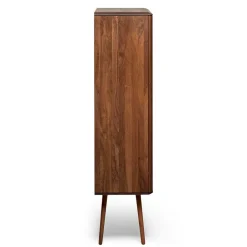 Wohnen Highboards<Retro Chic Highboard aus Nussbaum - Rivossa