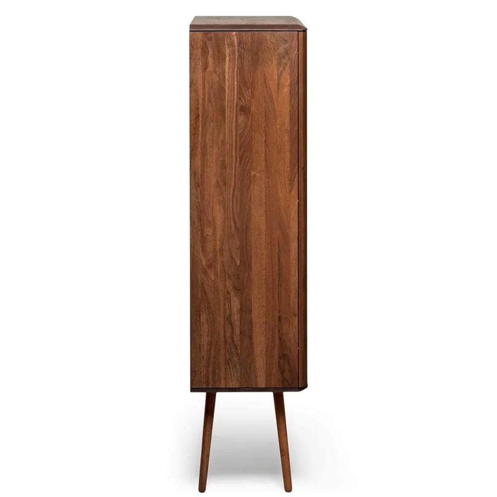Wohnen Highboards<Retro Chic Highboard aus Nussbaum - Rivossa