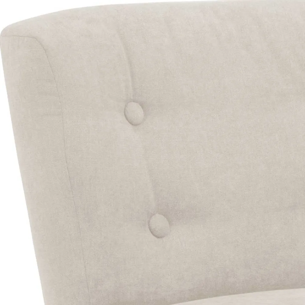 Wohnen Sessel<Retro Cocktailsessel in Beige und Buche - Cranzo