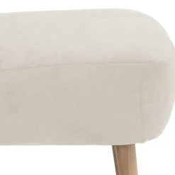 Wohnen Sessel<Retro Cocktailsessel in Beige und Buche - Cranzo