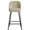 Wohnen Hocker<Retro Design Barstuhl in Graugrün Samt - Ilussiana
