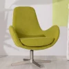 Wohnen Sessel<Retro Design Drehsessel in Hellgrün - Soraso