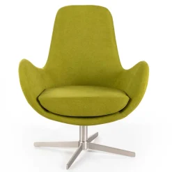 Wohnen Sessel<Retro Design Drehsessel in Hellgrün - Soraso