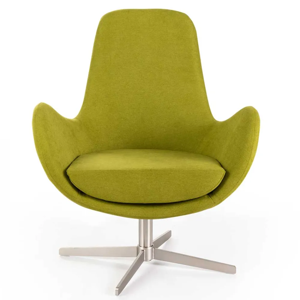 Wohnen Sessel<Retro Design Drehsessel in Hellgrün - Soraso