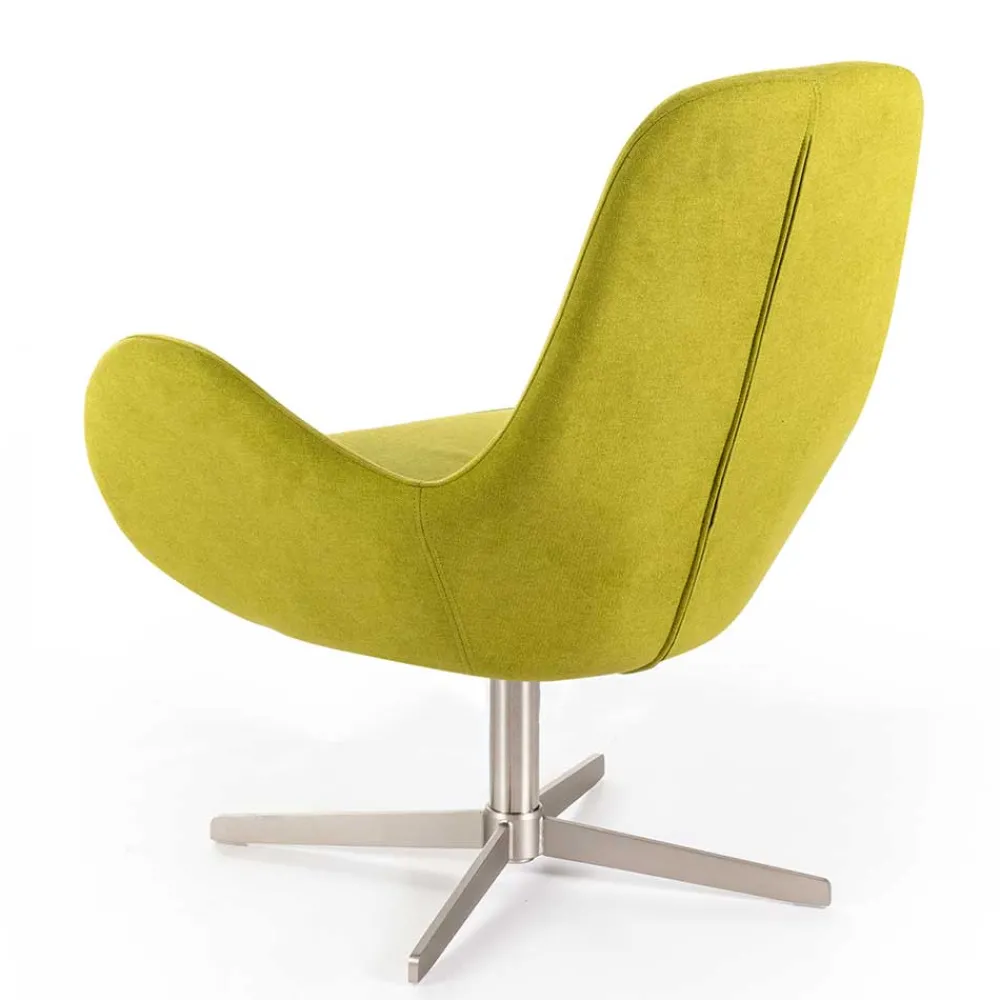 Wohnen Sessel<Retro Design Drehsessel in Hellgrün - Soraso