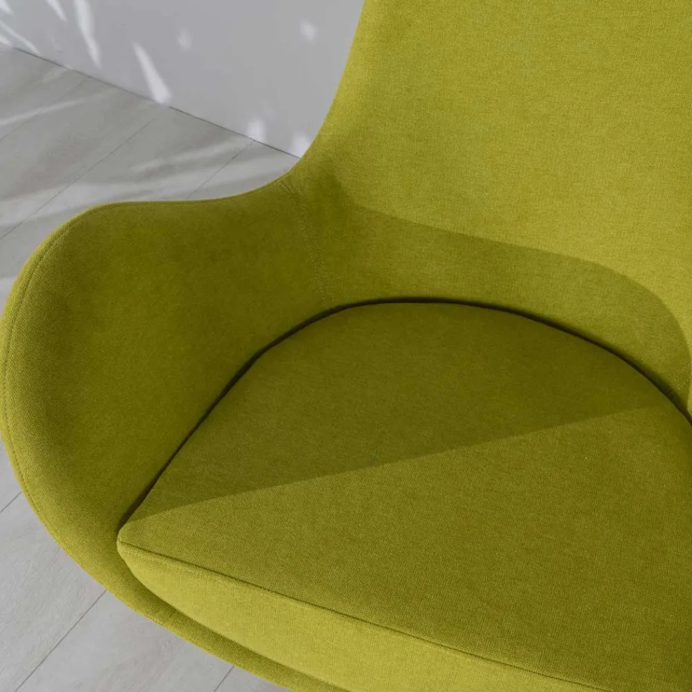 Wohnen Sessel<Retro Design Drehsessel in Hellgrün - Soraso
