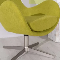 Wohnen Sessel<Retro Design Drehsessel in Hellgrün - Soraso