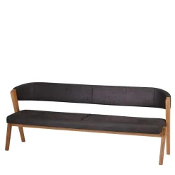 Wohnen Sitzbank<Retro Design Esstischbank mit Rückenlehne - Ovenciana