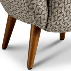 Wohnen Sessel<Retro Designsessel in Beige und Braun gemustert - Regiovs