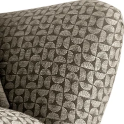 Wohnen Sessel<Retro Designsessel in Beige und Braun gemustert - Regiovs