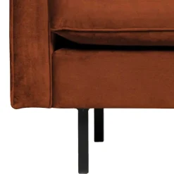 Wohnen Sessel<Retro Designsessel in Rost Braun Samt - Naryon