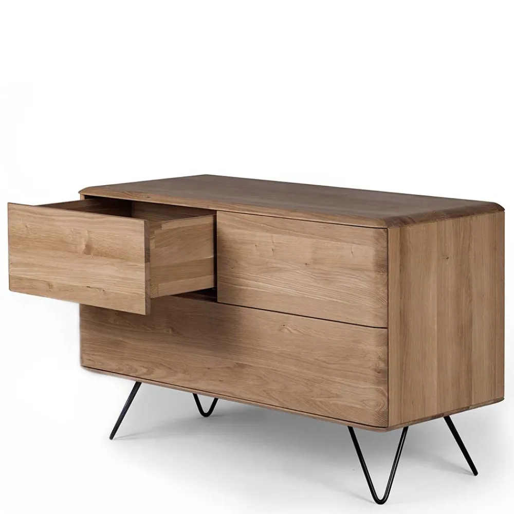 Wohnen Sideboards<Retro Kommode in Eiche Bianco - Bakaras