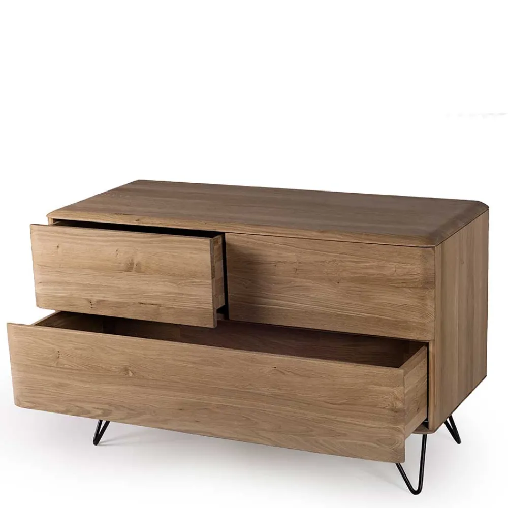 Wohnen Sideboards<Retro Kommode in Eiche Bianco - Bakaras