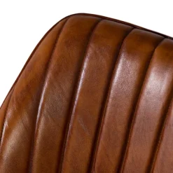 Wohnen Stühle<Retro Lederstuhl in Cognac Braun - Valtte