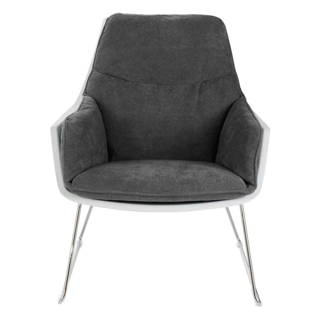Wohnen Sessel|Stühle<Retro Lounge-Sessel in Dunkelgrau - Vibulam (2er Set)