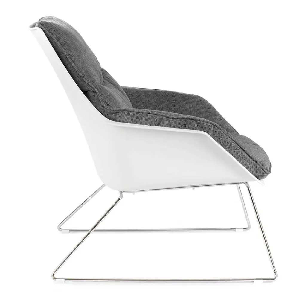 Wohnen Sessel|Stühle<Retro Lounge-Sessel in Dunkelgrau - Vibulam (2er Set)