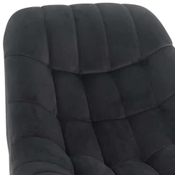 Wohnen Sessel<Retro Loungsstuhl in Dunkelgrau Samt - Corners