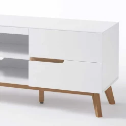 Wohnen Tv & Hifi-Möbel|Lowboards<Retro Lowboard für Fernseher Valezianos in Weiß