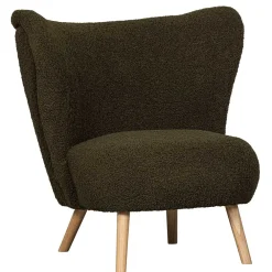 Wohnen Sessel<Retro Plüschsessel in Dunkelgrün - Vakuum