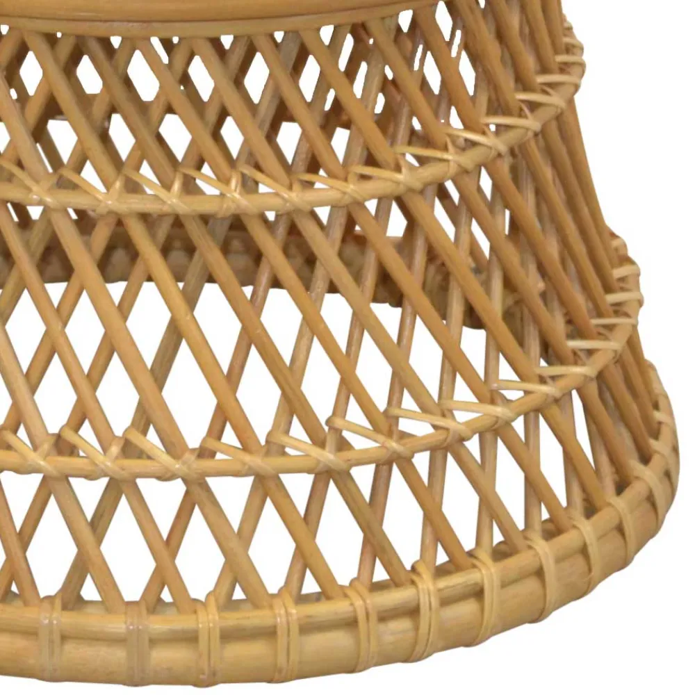 Wohnen Sessel<Retro Sessel aus Geflecht Rattan Natur - Garzone