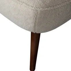 Wohnen Sessel<Retro Sessel aus Webplüsch in Off-White - Phinia