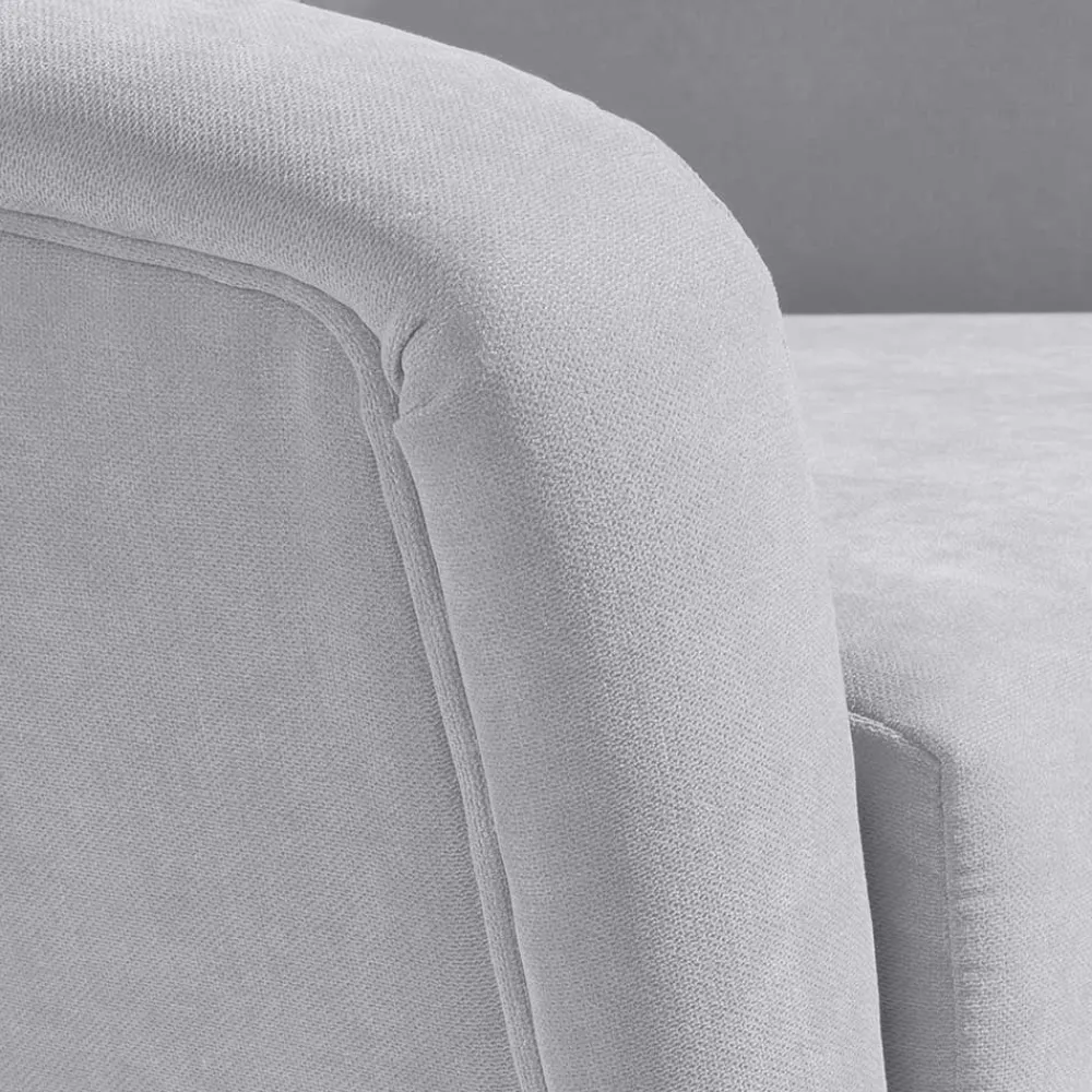 Wohnen Sessel<Retro Sessel in Silbergrau Velours - Desaros