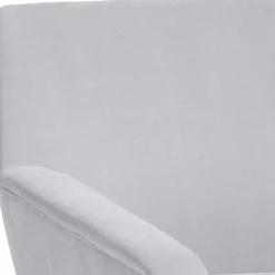 Wohnen Sessel<Retro Sessel in Silbergrau Velours - Desaros