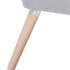 Wohnen Sessel<Retro Sessel in Silbergrau Velours - Desaros