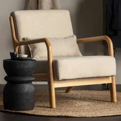 Wohnen Sessel<Retro Sessel mit Holzgestell - Lardosia