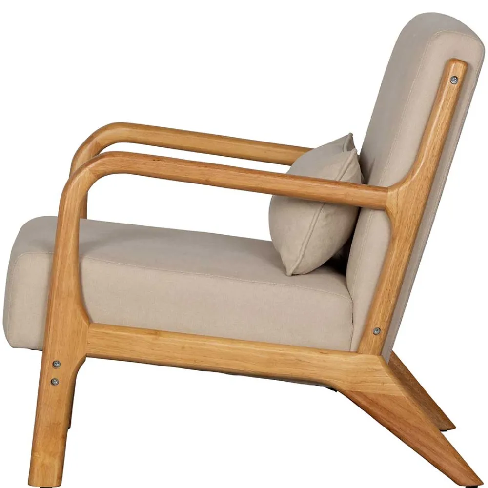 Wohnen Sessel<Retro Sessel mit Holzgestell - Lardosia