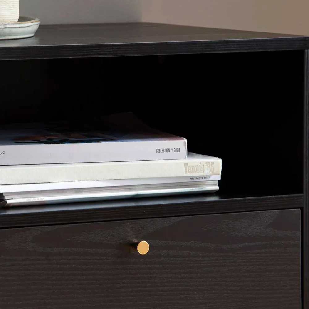 Wohnen Sideboards<Retro Sideboard in Schwarz - Flair