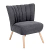 Wohnen Sessel<Retro Style Sessel in Anthrazit Velours - Valentino