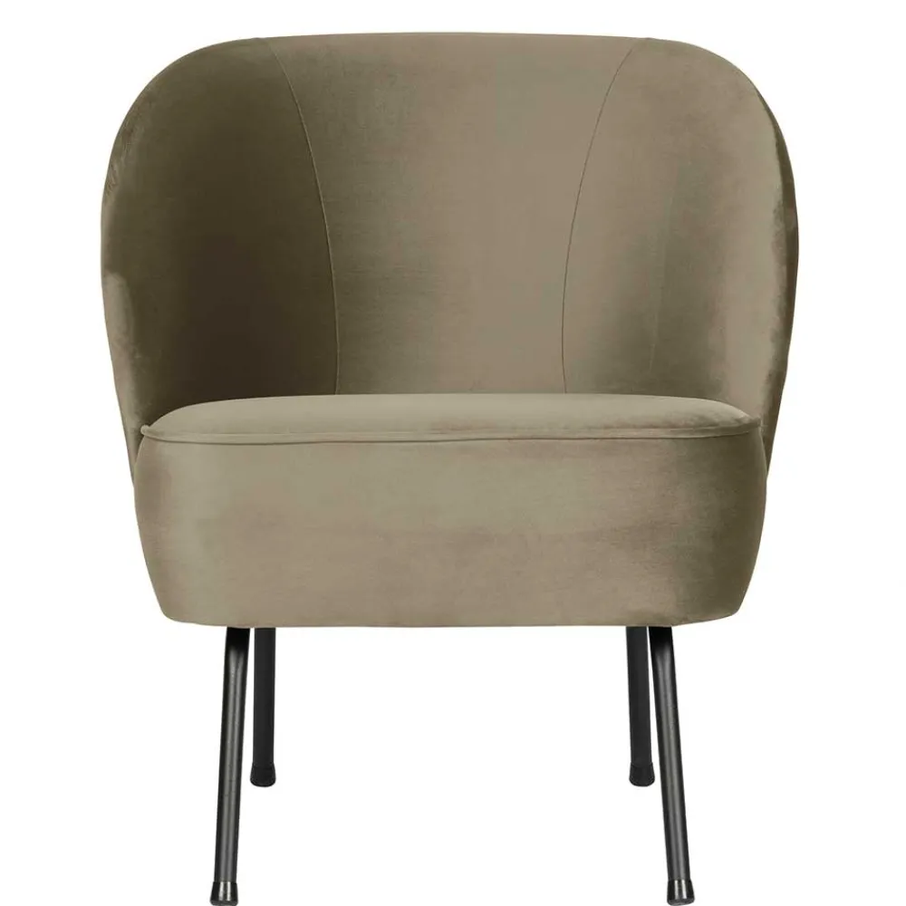 Wohnen Sessel<Retro Style Sessel in Khaki Samtbezug - Cuba