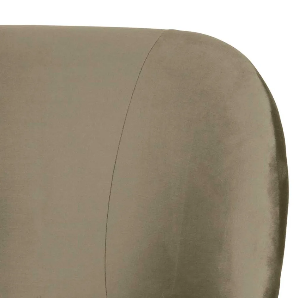 Wohnen Sessel<Retro Style Sessel in Khaki Samtbezug - Cuba