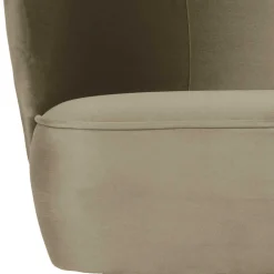 Wohnen Sessel<Retro Style Sessel in Khaki Samtbezug - Cuba