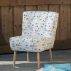Wohnen Sessel<Retro Style Sessel mit gemustertem Stoffbezug - Veressa