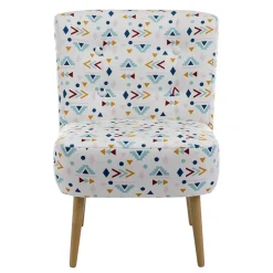 Wohnen Sessel<Retro Style Sessel mit gemustertem Stoffbezug - Veressa