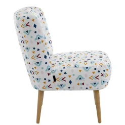 Wohnen Sessel<Retro Style Sessel mit gemustertem Stoffbezug - Veressa
