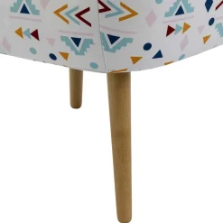 Wohnen Sessel<Retro Style Sessel mit gemustertem Stoffbezug - Veressa