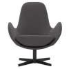 Wohnen Sessel<Retrodesign Sessel in Dunkelgrau Webstoff - Ivany